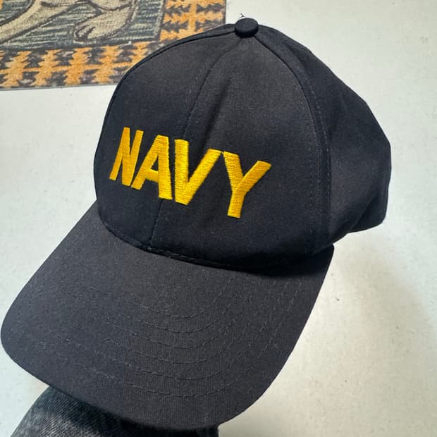 미군 미해군 usn navy 자수 빈티지 볼캡 made in usa