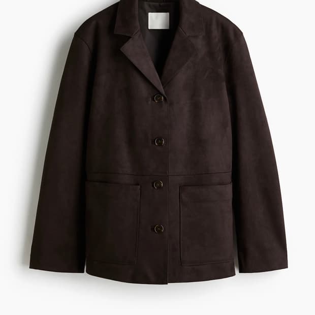 h&m 다크브라운 자켓