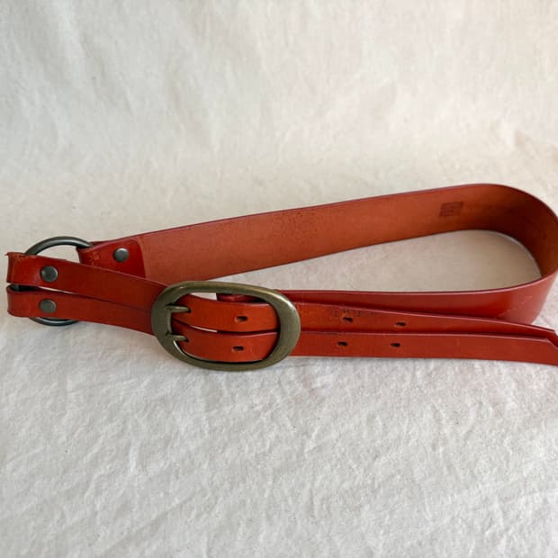 TRANS CONTINENTS 리얼 레더 벨트