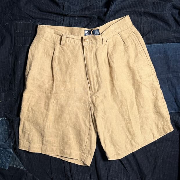 90-00‘s 폴로 랄프로렌 타일러 린넨 쇼츠 33