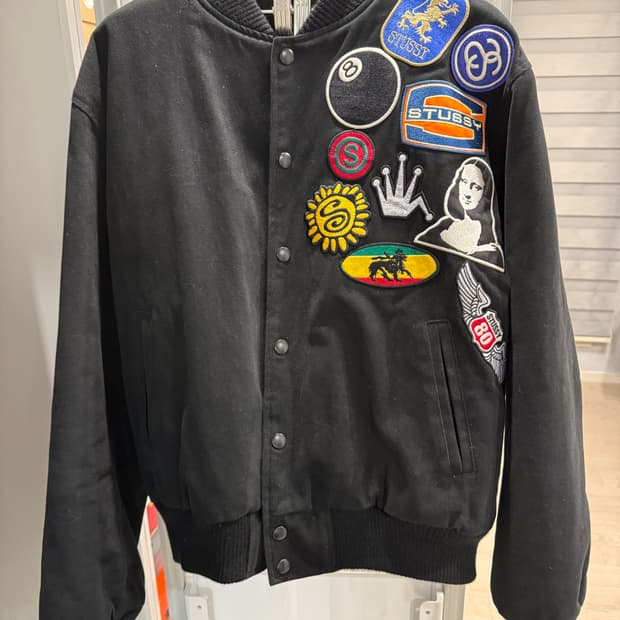 스투시 수베니어 바시티 스타디움자켓 m