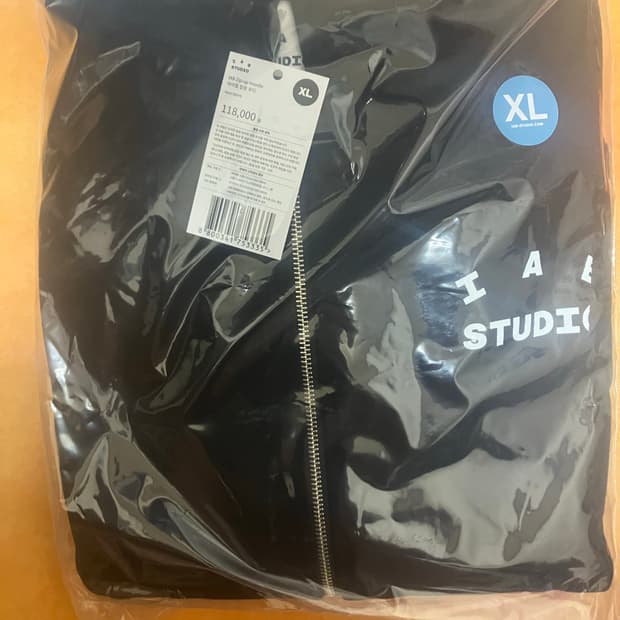 26ss 아이앱 스튜디오 후드집업 블랙(XL)