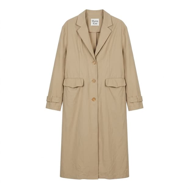 마뗑킴 베이지 트렌치 코트