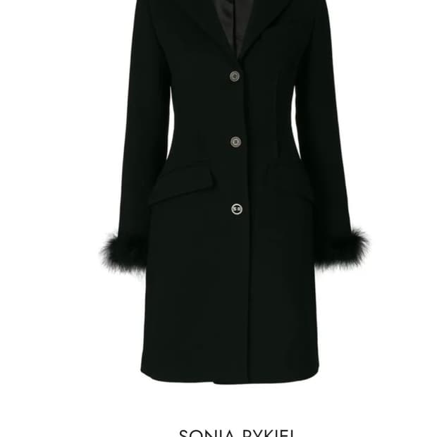 소니아 리키엘 퍼트리밍 코트