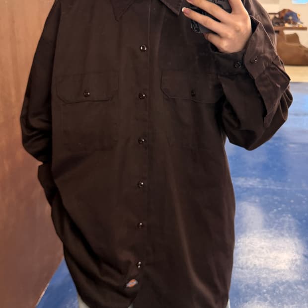 2000s Dickies 디키즈 브라운 셔츠