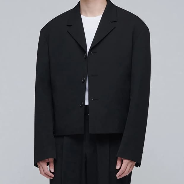 무탠다드 크롭블레이저 L