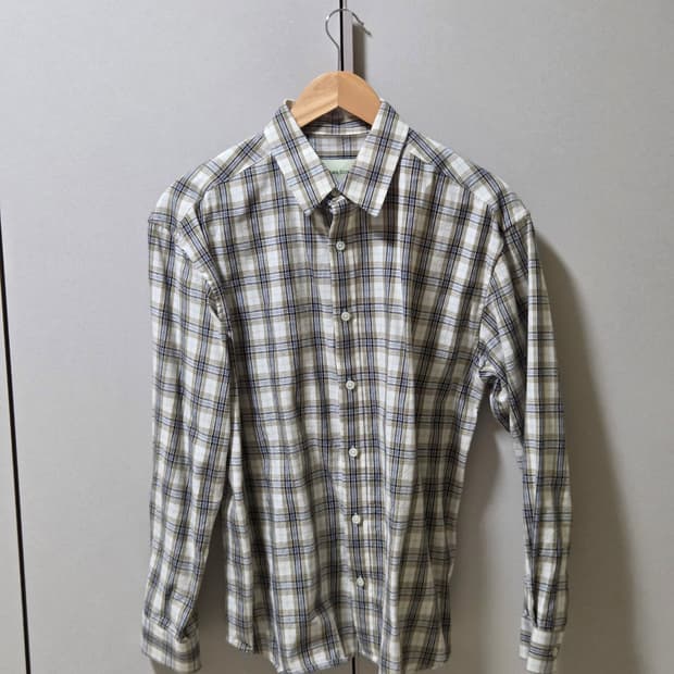 곤니치와 봉쥬르 체크 셔츠