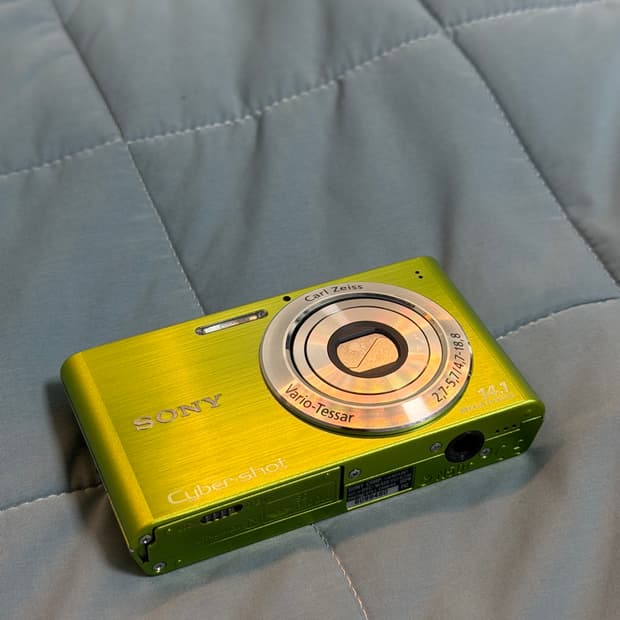 [초미품] 소니 사이버샷 DSC-W320 연두