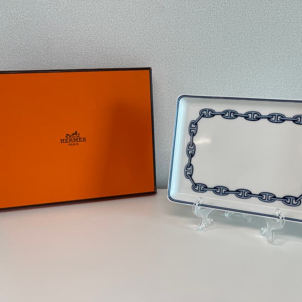 에르메스 샹달 블루 스퀘어 플레이트 1P HERMES 필립 모리스