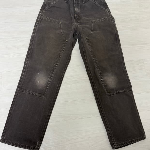 빈티지 칼하트 더블니 다크브라운 dkb 31x32