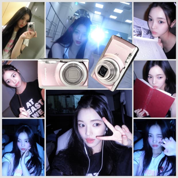 🎀하츠투하츠 유하 픽🎀미품 풀박스 올림푸스 뮤7040 핑크