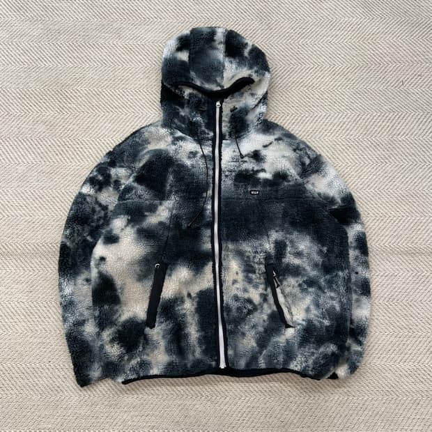 HUF 플리스 후드집업 r2995