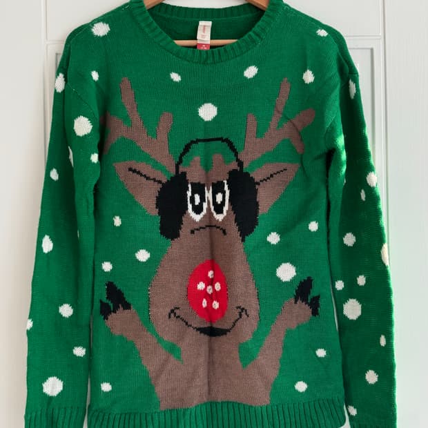 루돌프 크리스마스 니트 M