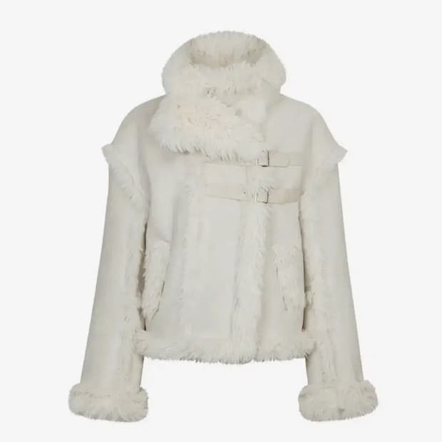 페인오어플레져 LUNA BELTED SHEARLING JACKET