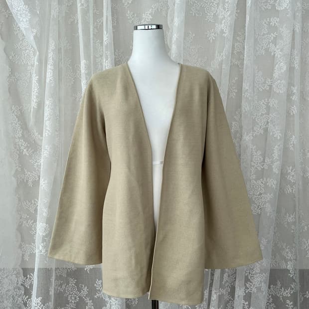 F) 한섬 시스템 오픈 가디건 베이지