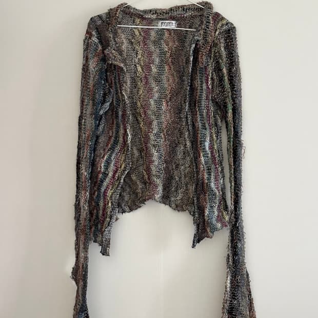 pax00100 코튼 패브릭 가디건