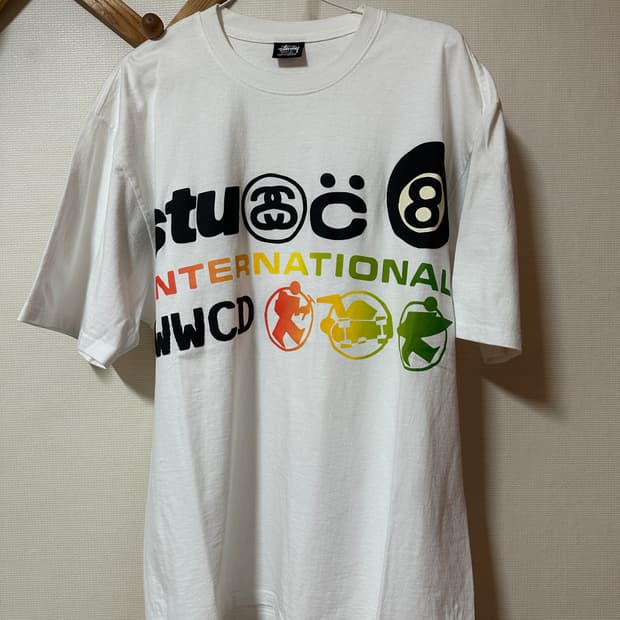 스투시 CPFM 인터네셔널 티셔츠 화이트 L사이즈