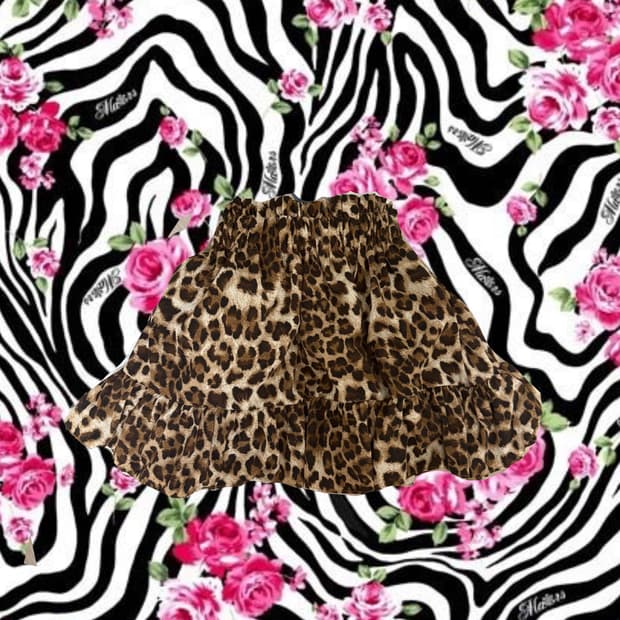 호피 미니스커트