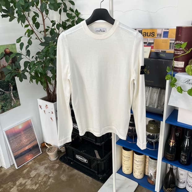 스톤아일랜드 코튼 크루넥 니트 S 