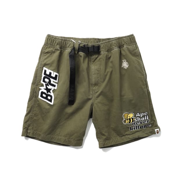 A BATHING APE Multi Motif Easy Shorts
