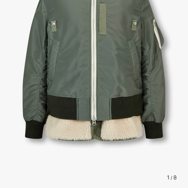 (구매)사카이 플리스 레이어드 봄버 1~2사이즈