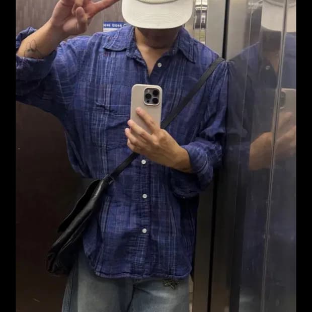 이얼즈어고 재팬 울 포이카 셔츠 s