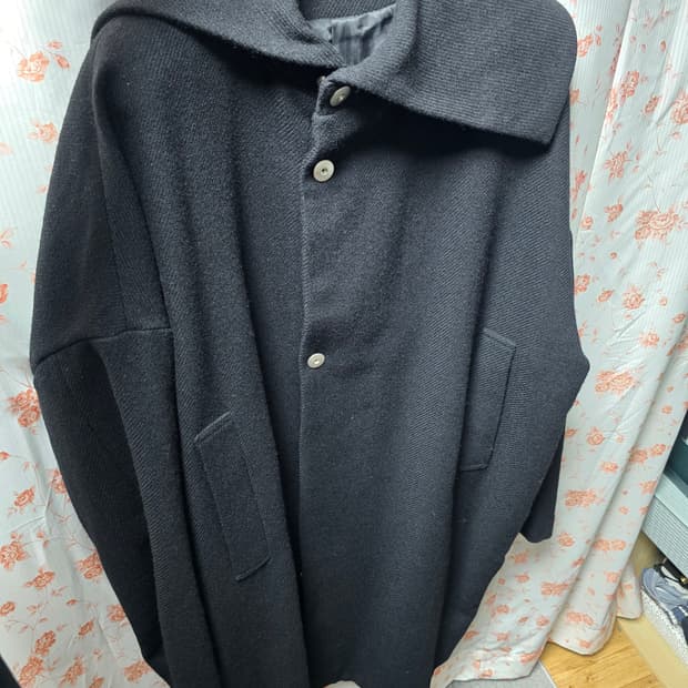 Distorted Cocoon Coat (Black) 48사이즈