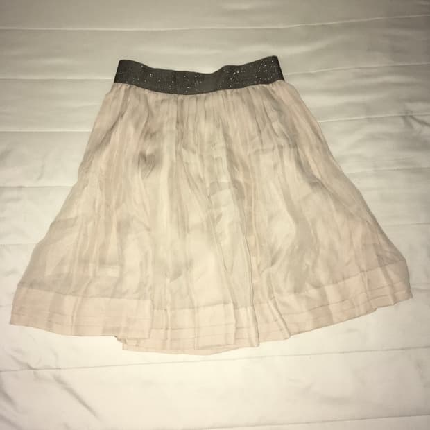 레이스 코코아 빈티지 스커트