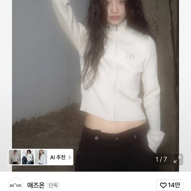 애즈온 집업