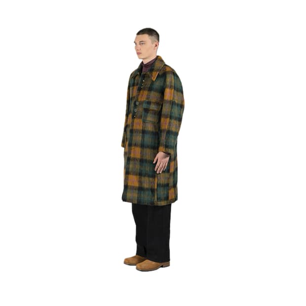Harry Check Balmacaan Coat