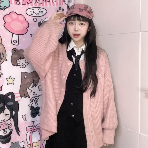 도쿄 모리걸 핑크 교복 세트 tokyo mori