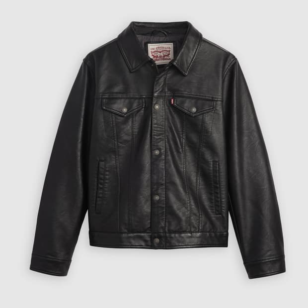 [M] 리바이스 레더 트러커 자켓 새상품