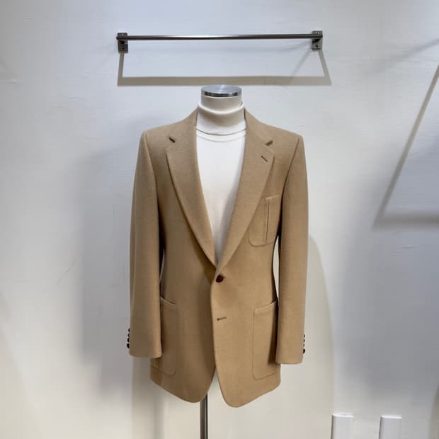 Lanvin 빈티지 카멜헤어 블레이저