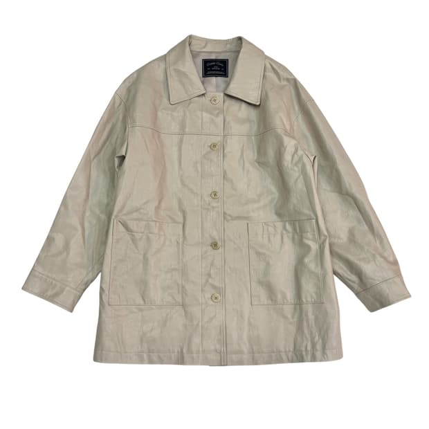 드파운드 24ss 하프 레더 자켓