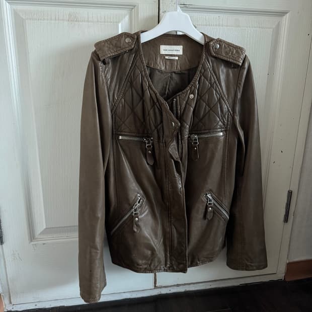 Isabel Marant Leather Jacket (40)