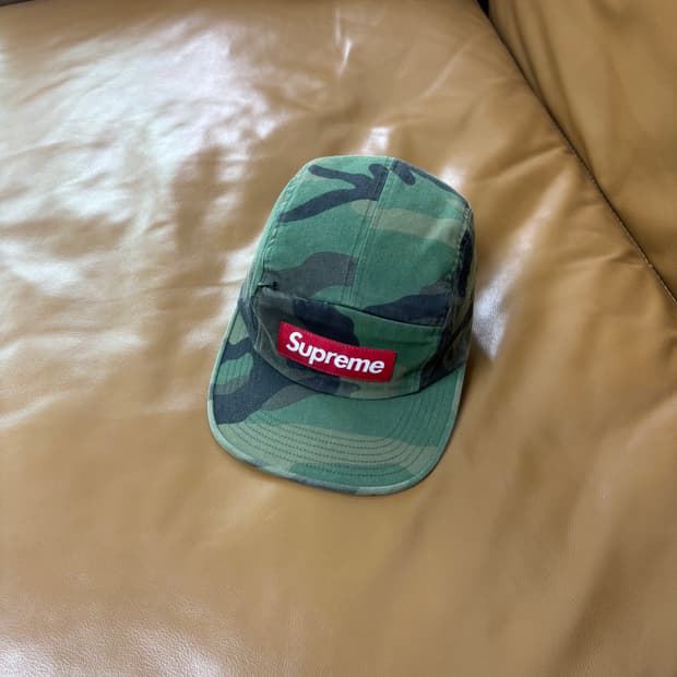 Supreme 슈프림 워시드 우드랜드 카모 캠프캡 모자 (Camo)