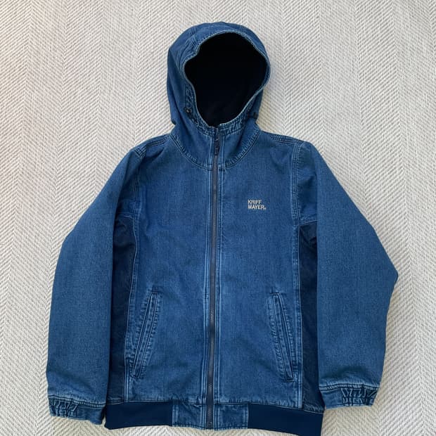 크리프메이어  안감 플리스 데님 워크 자켓 