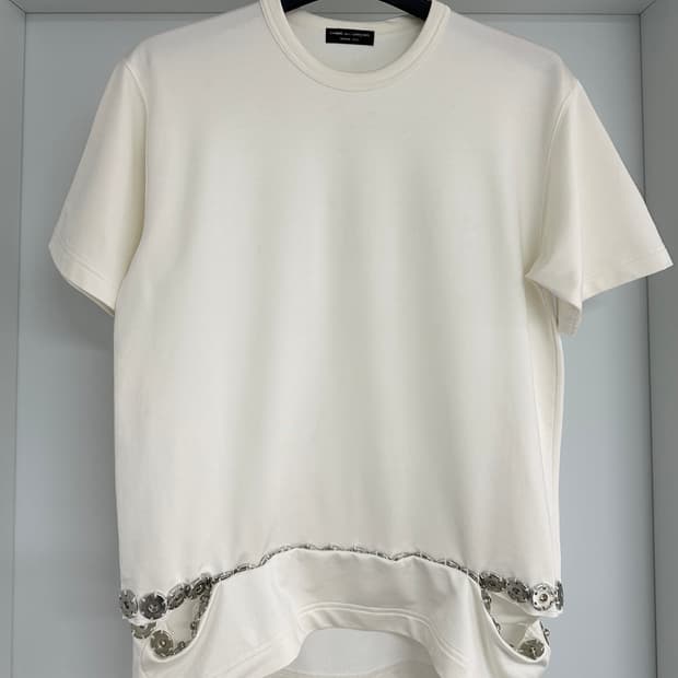 꼼데가르송 옴므플러스 스냅 티셔츠 M