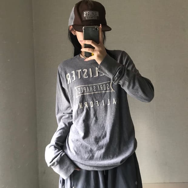 홀리스터 그레이 롱슬리브