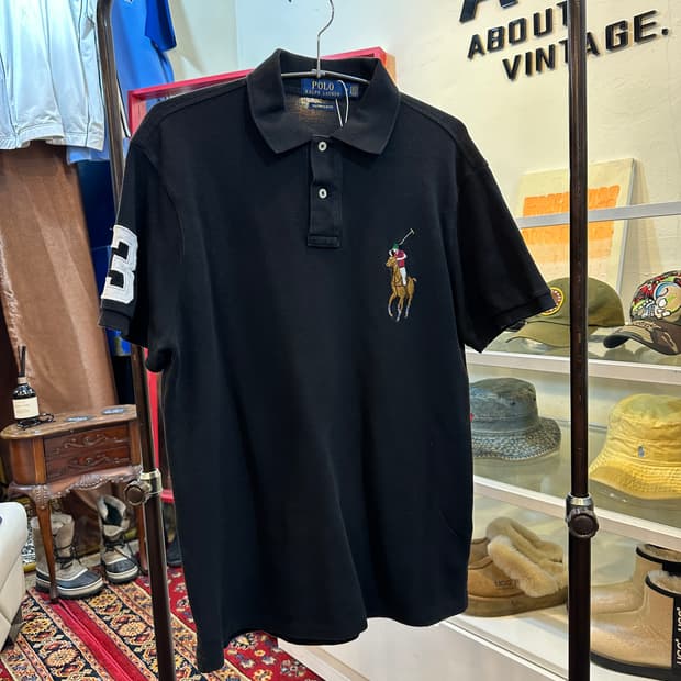 폴로 랄프로렌 빅포니 반팔 카라티 블랙 M