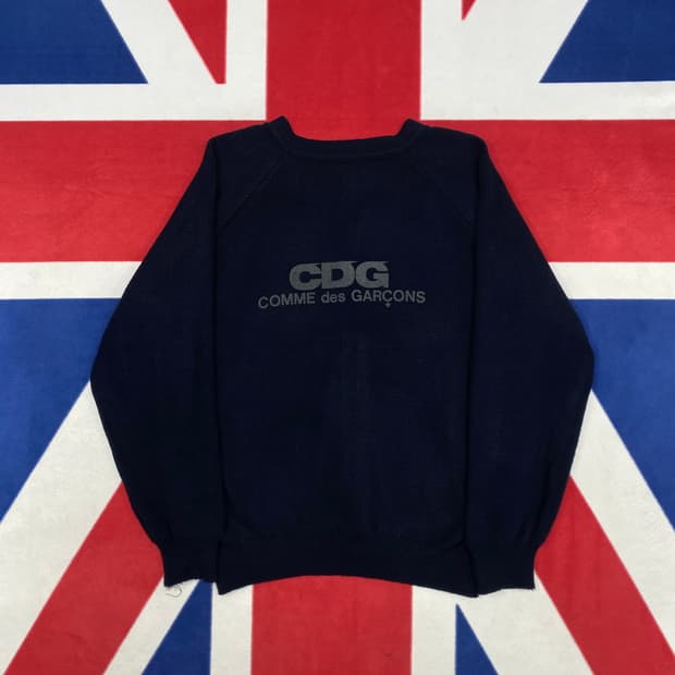 꼼데가르송 CDG 백로고 가디건 L 