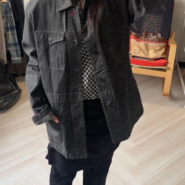 [BRACE BELL] black denim jacket