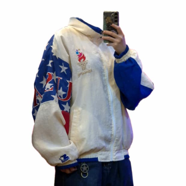 1996 애틀랜타 올림픽 미국팀 제작 스타터 바람막이 자켓 L / 할인