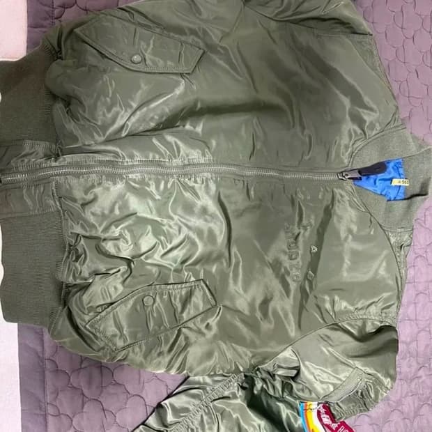 아이앱 스튜디오 x 알파 인더스트리 MA-1 자켓 카키 L