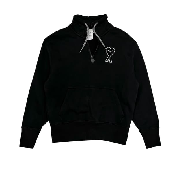 아미x푸마 블랙 하프집업 맨투맨