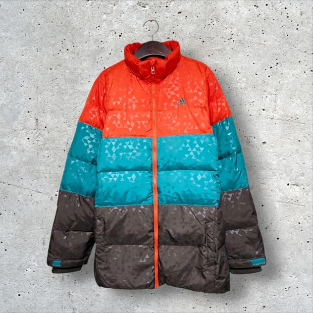아디다스 멀티컬러 덕다운 패딩 (95/M)