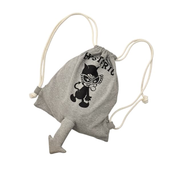 히스테릭글래머 스웻 냅색 백팩 그레이