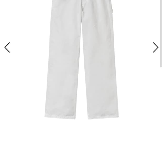 [구매] CUT OFF CARPENTER PANTS (WHITE)
