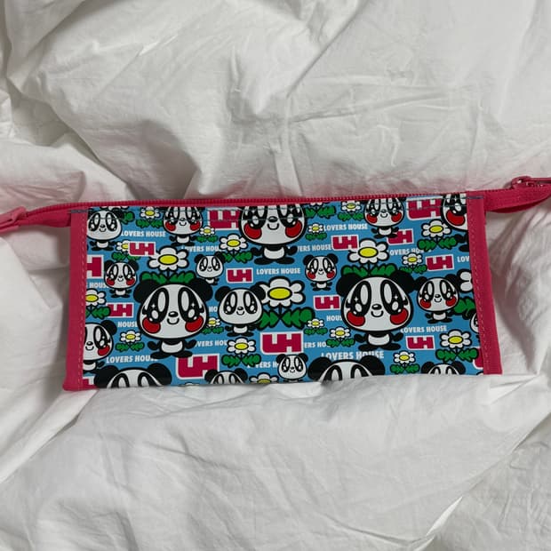 러버스 하우스 판다 펜슬케이스 파우치 삼각 개봉 새상품 빈티지