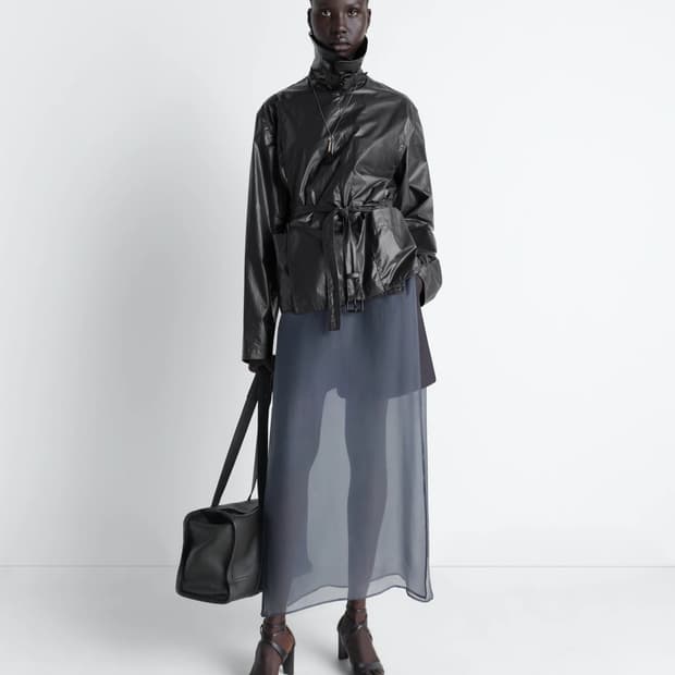 [34,36,38]르메르 26ss 라이트 랩 자켓/애쉬 블랙